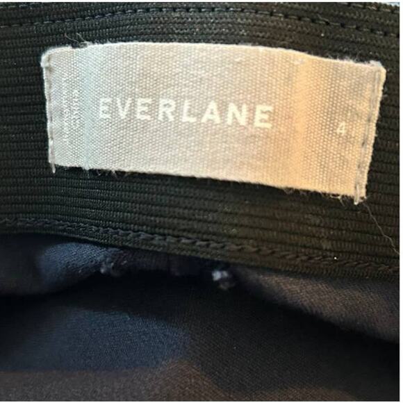 EVERLANE‎ Women's Side Zip Navy Blue Pull OnTapered Slim Fit Pants Sz 4 - Picture 4 of 4